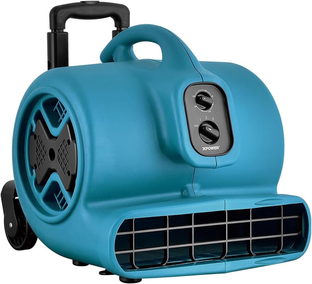 Krachtige Vloerventilator en Tapijtdroger met 2400CFM - Ideaal voor Waterschapen en Ventilatie — afbeelding 1