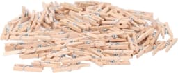 Houten Wasknijpers - Ambachtelijke Spelden - Kleding Ophangen - Voortreffelijk Vakmanschap - 100 Stuks - Houtkleur — thumbnail 1