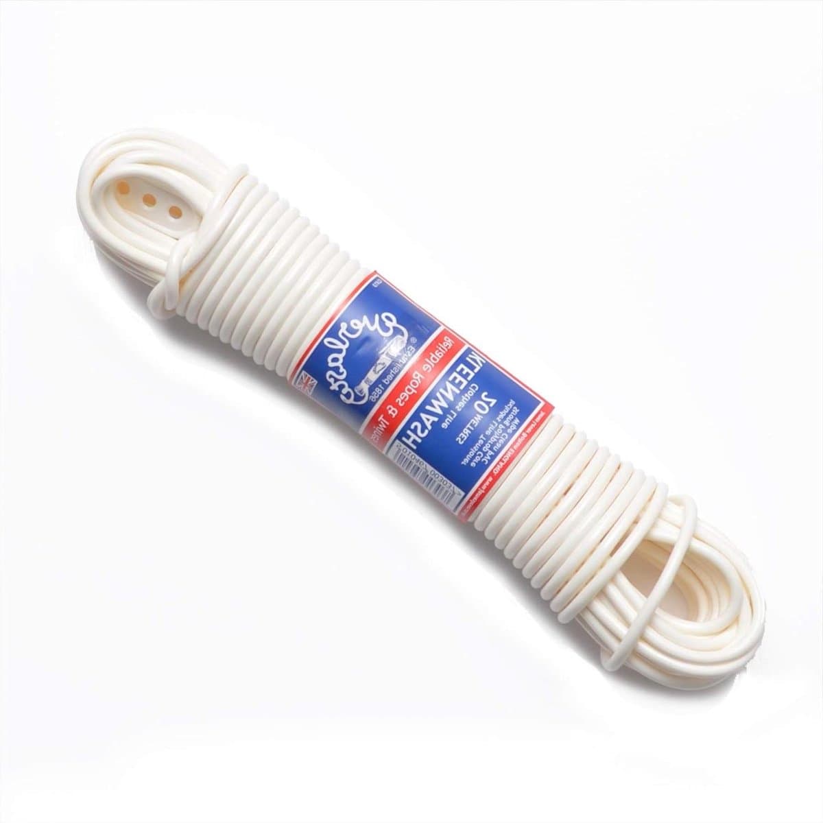 Witte Waslijn - Kledinglijn PVC - Kleding Drogen - Extra Dik - 10 Meter - Wit — afbeelding 1