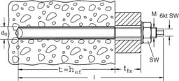 Ankerstang Set - Bevestigingsbouten - Constructie Bevestigen - Gegalvaniseerd Staal - M16 x 250 mm - Grijs — thumbnail 2