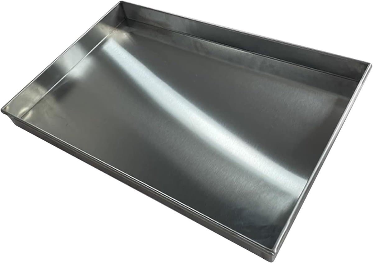 Lekbak voor Airco - Opvangbak Condens - Waterschade Voorkomen - Roestvrij Staal - 60x60 cm - Zilver — afbeelding 1