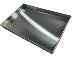 Lekbak voor Airco - Opvangbak Condens - Waterschade Voorkomen - Roestvrij Staal - 60x60 cm - Zilver