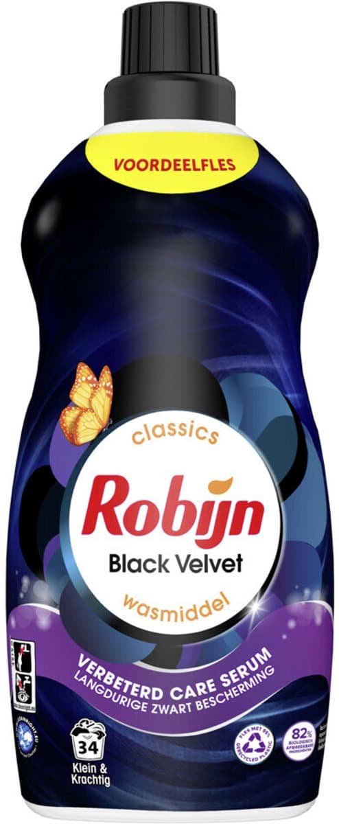 Robijn Klein & Krachtig Wasmiddel Black Velvet 34 Wasbeurten 1,19 liter — afbeelding 1
