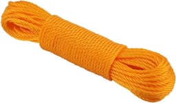 Nylon Waslijn - Waslijn Touw - Buiten Drogen - Hoogwaardige Nylon - 20 m - Oranje — thumbnail 1