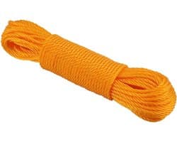 Nylon Waslijn - Waslijn Touw - Buiten Drogen - Hoogwaardige Nylon - 20 m - Oranje