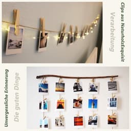 Dailygoods- Wasknijpers Mini - Houten Klemmen - 50 Stuks - Kleine — thumbnail 3