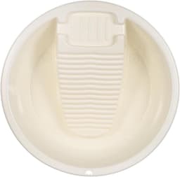 Thick Plastic Washbasin with Built-in Washboard Portable Washbasin for Household Use Spacious Laundry Room Non-slip Robust Suitable for Bathroom Balcony Hospital Use — thumbnail 1