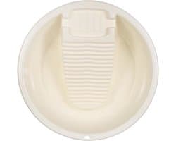 Thick Plastic Washbasin with Built-in Washboard Portable Washbasin for Household Use Spacious Laundry Room Non-slip Robust Suitable for Bathroom Balcony Hospital Use