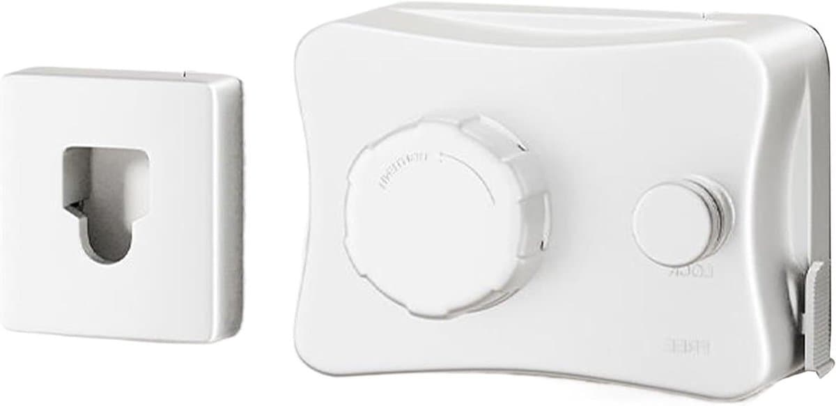 Intrekbare waslijn - Wastouw droogrek - Ruimte besparen - Verstelbare lengte - 30 cm breed - Wit — afbeelding 1