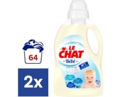 Le Chat Baby Vloeibaar Wasmiddel - 2 x 1.440 l (64 wasbeurten)