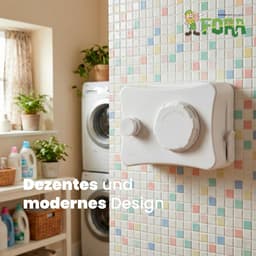 FORA Uitschuifbare Drooglijn Voor Aan De Muur 5m – RVS-lijn 5 m, Vergrendeling, Max. 20 kg, Ruimtebesparend, ABS Behuizing, Wit — thumbnail 4