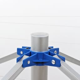 Campingdroger - Wasrek - Buiten Wassen - 15 Meter Waslijn - 152 cm Spanwijdte - Aluminium — thumbnail 4