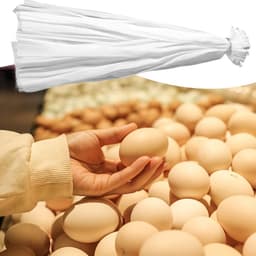 Mesh Produce Zakjes - Netzakken Fruit - Keuken Organiseren - Trekkoordsluiting - 100 stuks - Wit — thumbnail 2