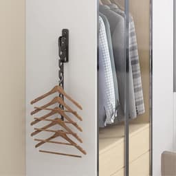 Nieuwe modellen voor 2025-Kledinghaak - Inklapbaar - Vaderdagcadeaus-Antraciet -Opvouwbaar droogrek voor kleding, opvouwbaar droogrek voor binnen, matzwart- 35 cm - Muurbevestiging -Cadeau voor vader- Wandhaak - Kapstok - Kledinghanger- Droogrek — thumbnail 4