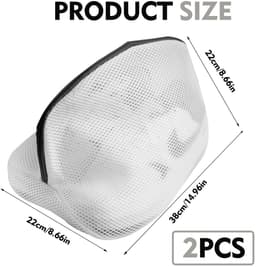 Dailygoods- Wasmachineschoenwaszakken - Herbruikbare Wasnetten - Dubbellaags Gaas - Universele Maat 24x24x40 cm - Bescherming voor Schoenen - Robuust Polyestermateriaal - Waszak — thumbnail 2