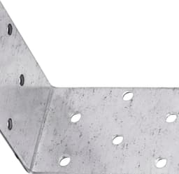 Stalen Ankers - Hoekverbinders - Bouw Montage - Zware Belasting - 120x95x40x2mm - Verzinkt — thumbnail 2