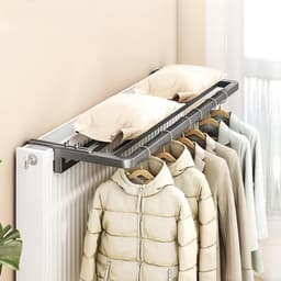Verstelbaar Droogrek voor Radiatoren - Ruimtebesparend Droogrek, Efficiënt Binnendrogen en Draagbaar Ontwerp voor Thuisgebruik — thumbnail 1