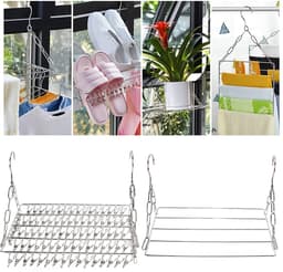 Dailygoods- Droogrek Inklapbaar - Multifunctioneel - Wanddroogrek - Lichtgewicht - Verstelbaar - Geschikt voor Kleding en Handdoeken - Wasrek — thumbnail 3