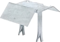 Vloerstop - Grondanker - Beton Storten - Warm Verzinkt - 125 x 47 mm - Staalkleurig — thumbnail 4