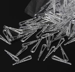 Krokodillenklemmen - Kleding clips - Kleding organiseren - Met tanden - 500 stuks - Transparant — thumbnail 1