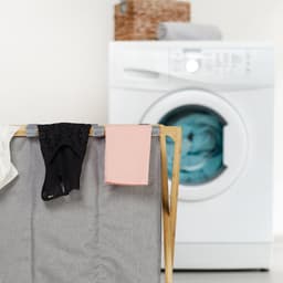 wasmand met 3 vakken - inklapbaar - 3 x 28 l - 57,5 x 69 x 38 cm - groot — thumbnail 5