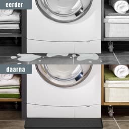 DnA® Lekbak Wasmachine - Lekbak - Anti Trillingsmat Wasmachine - Lekbak Wasmachine 60x60 x - Lekbak Wasmachine Universeel - Zwart - 60cm x 60cm x 2cm — thumbnail 3