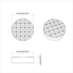 vidaXL - Meubelpoot - Pads - 2 - pcs - Zwart - Ø - 14 - x - 4 - mm - EVA — thumbnail 1