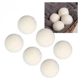 6 stuks Drogerballen – Wasballen – Viltbal – Herbruikbaar – Anti-Statisch – Energiebesparend - 3cm - Wit — thumbnail 1