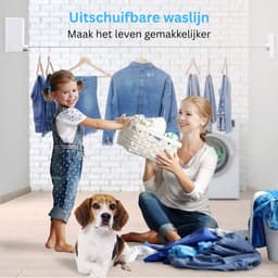 CLVP® Waslijn Uittrekbaar - Wanddroogrek - Wasdraad — thumbnail 3