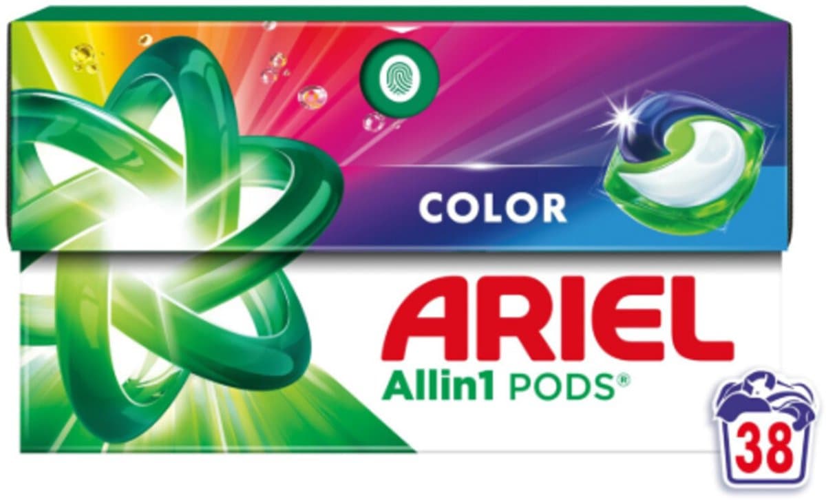 Ariel Wasmiddel Pods Color+ - 38 stuks — afbeelding 1