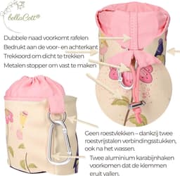 Softgrip Wasknijpers - Antislip Clips - Kleding Drogen - 48 Stuks Set - 70mm Lengte - Meerkleurig Vogelbloem — thumbnail 3