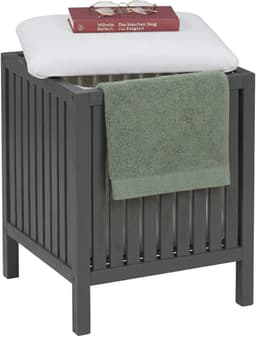 wasmand - 38x51x38 cm - grijs-wit — thumbnail 1