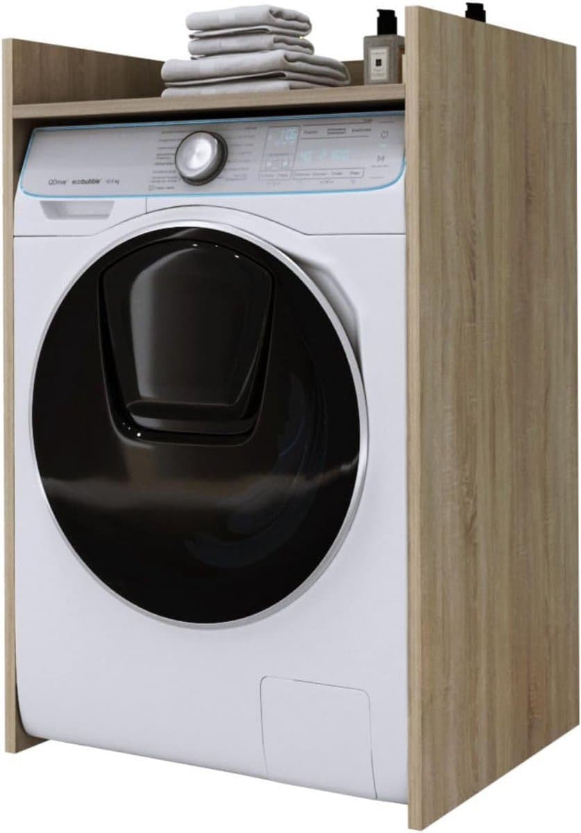 Wasmachinekast met Plank Badkamer Opzetkast Sonoma Eiken — afbeelding 1