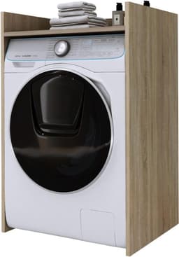Wasmachinekast met Plank Badkamer Opzetkast Sonoma Eiken — thumbnail 1