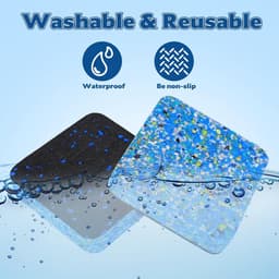 Geluidsisolatiepads voor wasmachines en drogers, set van 4, 10 x 10 x 2 cm, anti-trillingsmat, rubber — thumbnail 4
