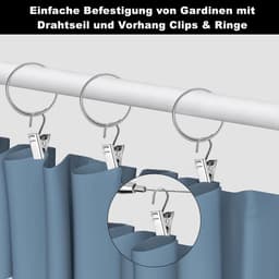 Roestvrij Stalen Staalkabel Set - 10 Meter - Inclusief Klemmen — thumbnail 2