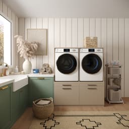 Wasophoogte® Wasmachine Kast Oslo - Wasmachine verhoger - Wasmachine ombouw - 700(D)*1330(B)*1580(H) mm - Taupe — thumbnail 3