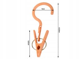 Clip met Haak – Set van 3 Stuks | Wasknijpers I Sterke Wasdroogclip - Wasrek – Ideaal voor Binnen, Buiten & Op Reis! — thumbnail 5