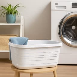 M-Home - Signature - Wasmand - 50 L - 64 x 43 x 26 cm - Wit - Kunststof — thumbnail 3