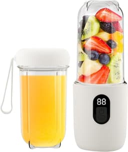 Allecto Plus - Draagbare 500 ml smoothiemaker voor onderweg - Mini-mixer met led-display - Oplaadbaar - Ideaal voor sportschool en kantoor - Geschikt voor camping en reizen. — thumbnail 1