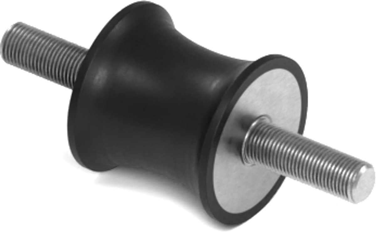 Rubbermagazijn - Tailledemper Type A/F 20/15x19mm - M6 - Set 10 stuks — afbeelding 1