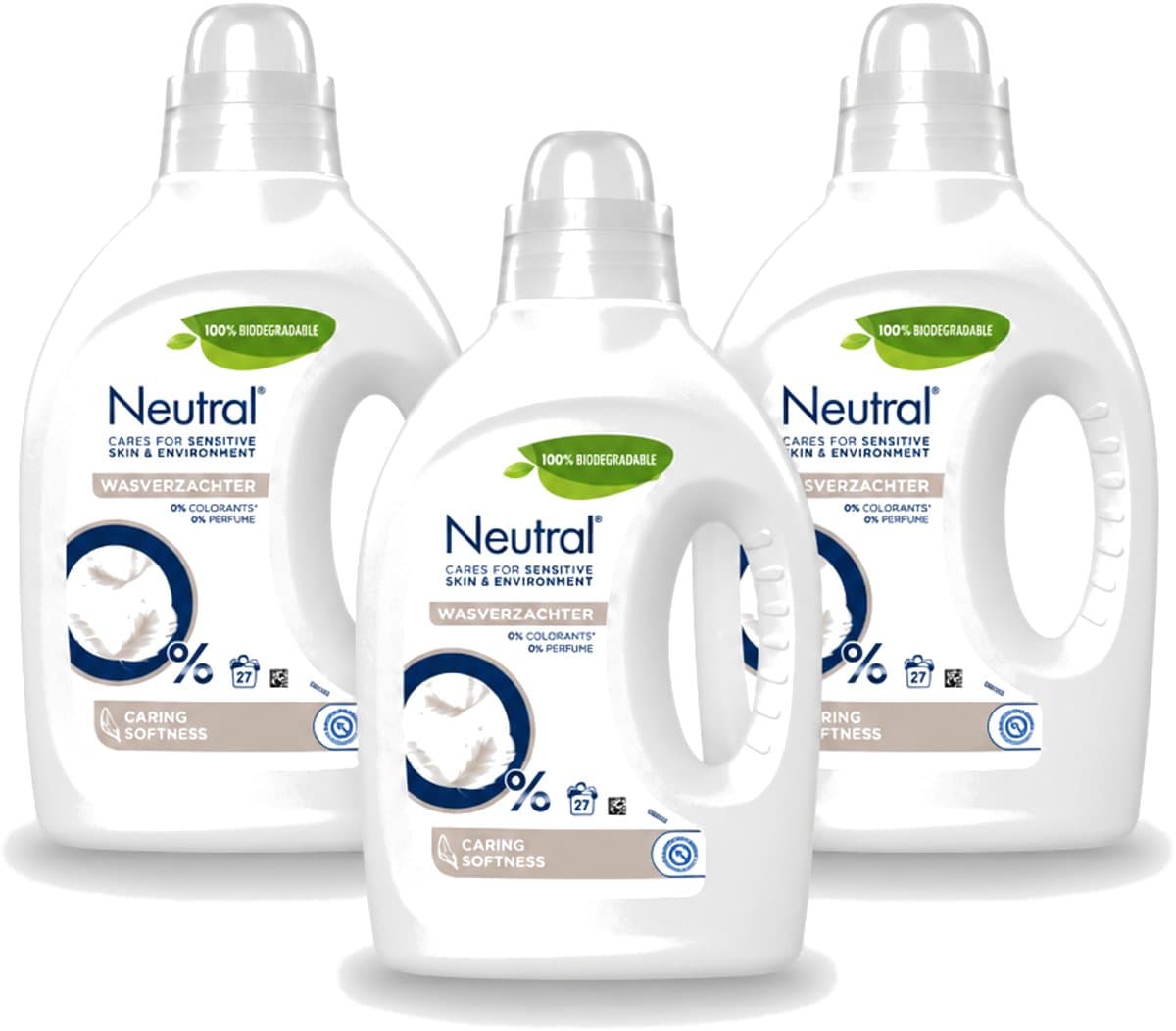 3 x Neutral – Wasverzachter – Parfumvrij – 750 ml - Voordeelverpakking - 3 stuks — afbeelding 1