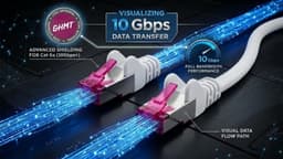 CAT6a netwerkkabel 1 m - rood - verpakking van 10 stuks | S/FTP PiMF | GHMT gecertificeerd | 10 Gbps | 500 MHz | koper | halogeenvrij | RJ45 patchkabel — thumbnail 2
