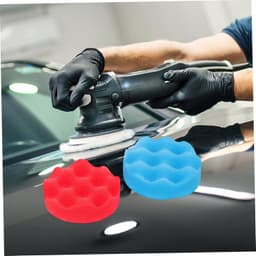 1set Polijstschuim Pads Met Aansluiting Voor Autopoetsmachine Herbruikbare Buffers Voor Efficiënte Polijst Snijdtoepassingen Smalle Ruimtes — thumbnail 3