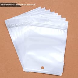 20 stuks, 20 x 25 cm, Dry-Bag waterdicht, geurdicht en veilig, voor vliegtuigreizen, toilettas, transparant (20 stuks) — thumbnail 4