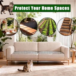 SnelShoppen - 15 Stuks Doornrooster tegen Katten 20x15cm, Kattenwering Mat met U Vormige Grondankers, Spikes Dierbarrière voor Tuin en Buitenruimte — thumbnail 4