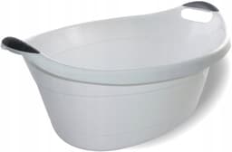 Artgos Ovale Wasbak 25L - Wit - 62cm - Handige Huishoudelijke Kom — thumbnail 2