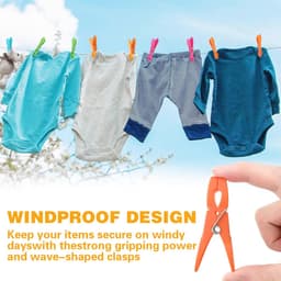 Antislip Wasknijpers Set van 72 - Duurzaam en Winddicht met Opbergtas — thumbnail 3