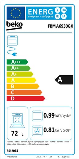 Beko FBMA6930GX - Fornuizen — thumbnail 2