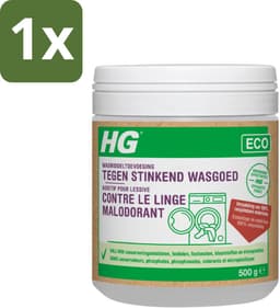 1 x HG Eco Wasmiddeltoevoeging tegen Stinkend Wasgoed 500 gr - Wasmiddel - Stankmoleculen - Wasgoed - Wasmiddeltoevoeging - Stinkend Wasgoed — thumbnail 1